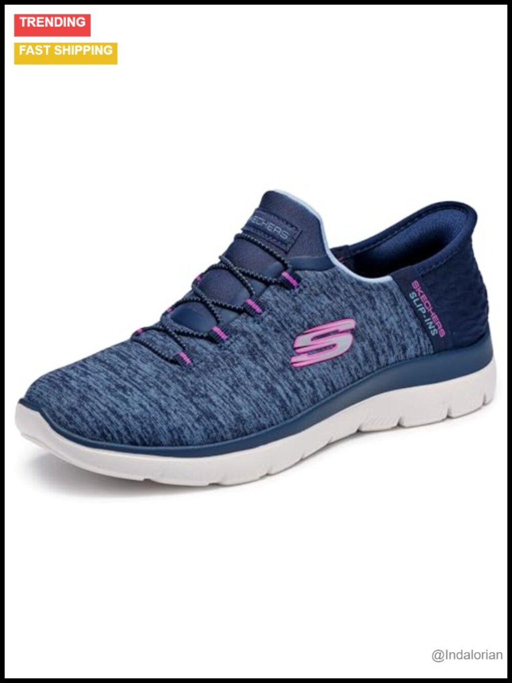Skechers Women's Slip-On Sneakers Hands Free Memory Foam Comfort